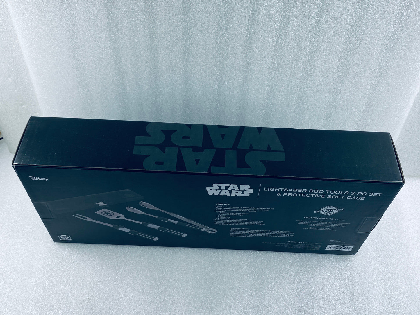 Set Of 3 - New Picnic TIME Star Wars Darth Vader BBQ Grill Tool Set With Case