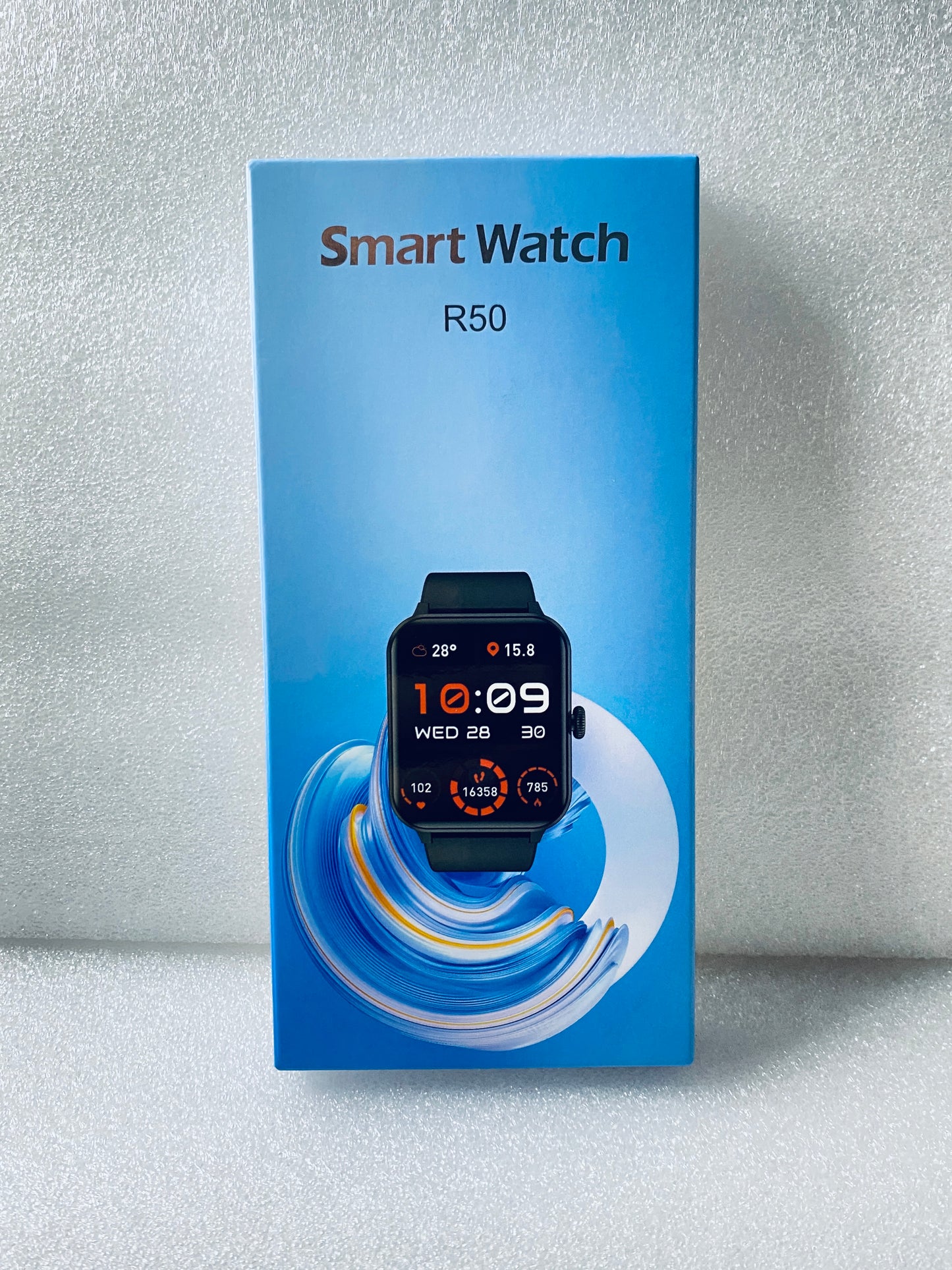 New R50 Smart Watch, Fitness Activity Tracker & More For Women/Men, Black
