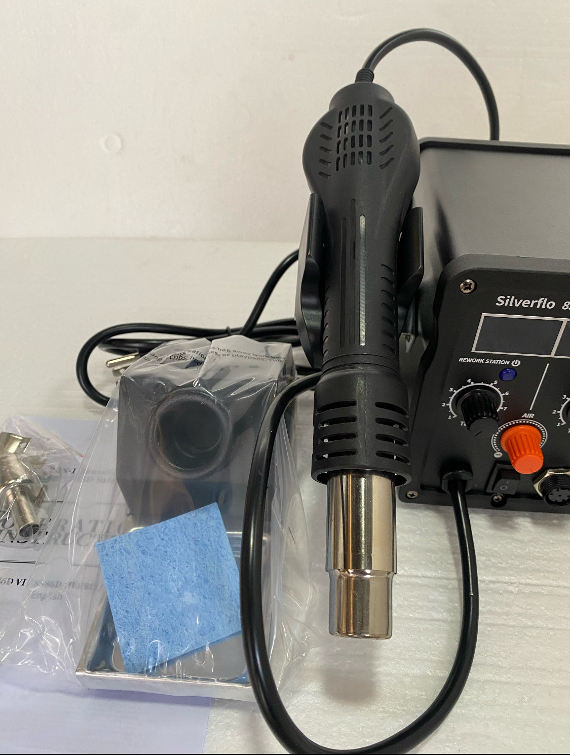 New Silverflo Thermostatic Hot Air Soldering/Rework Station With Temp Adjustment