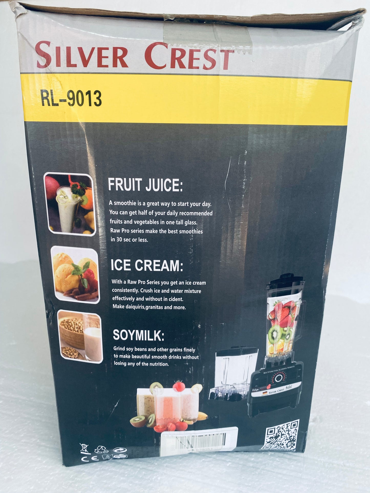 New Other Silver Crest Hi-Performance Power Blender With 8 Blades, Red/Black