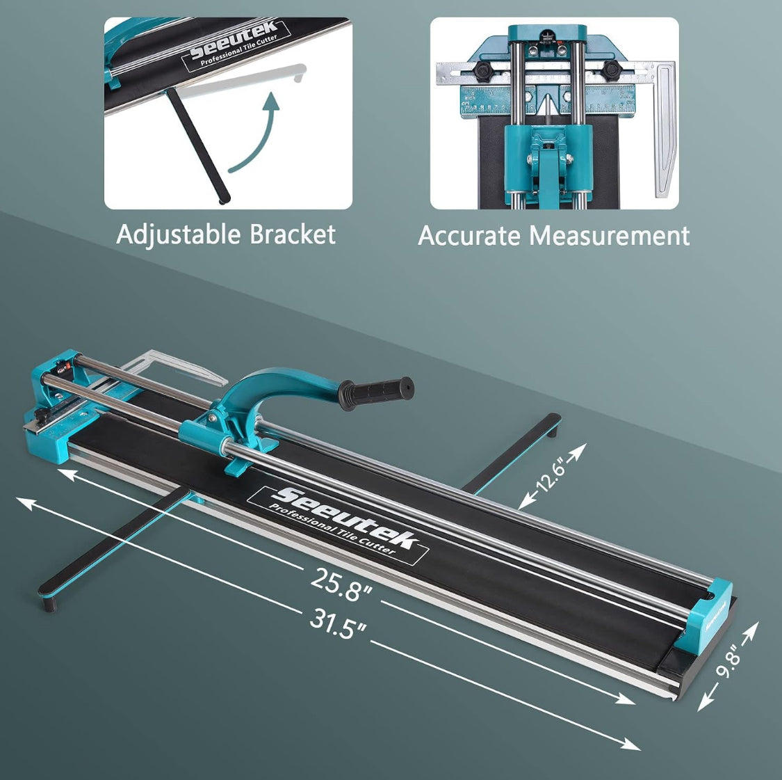 New Other Seeutek 24” Manual Porcelain Ceramic Tile Cutter W/ Infrared Position