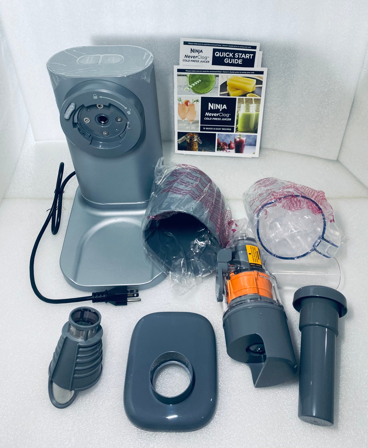 New Other Ninja NeverClog Cold Press Juicer W/ High-Torque & Total Pulp Control