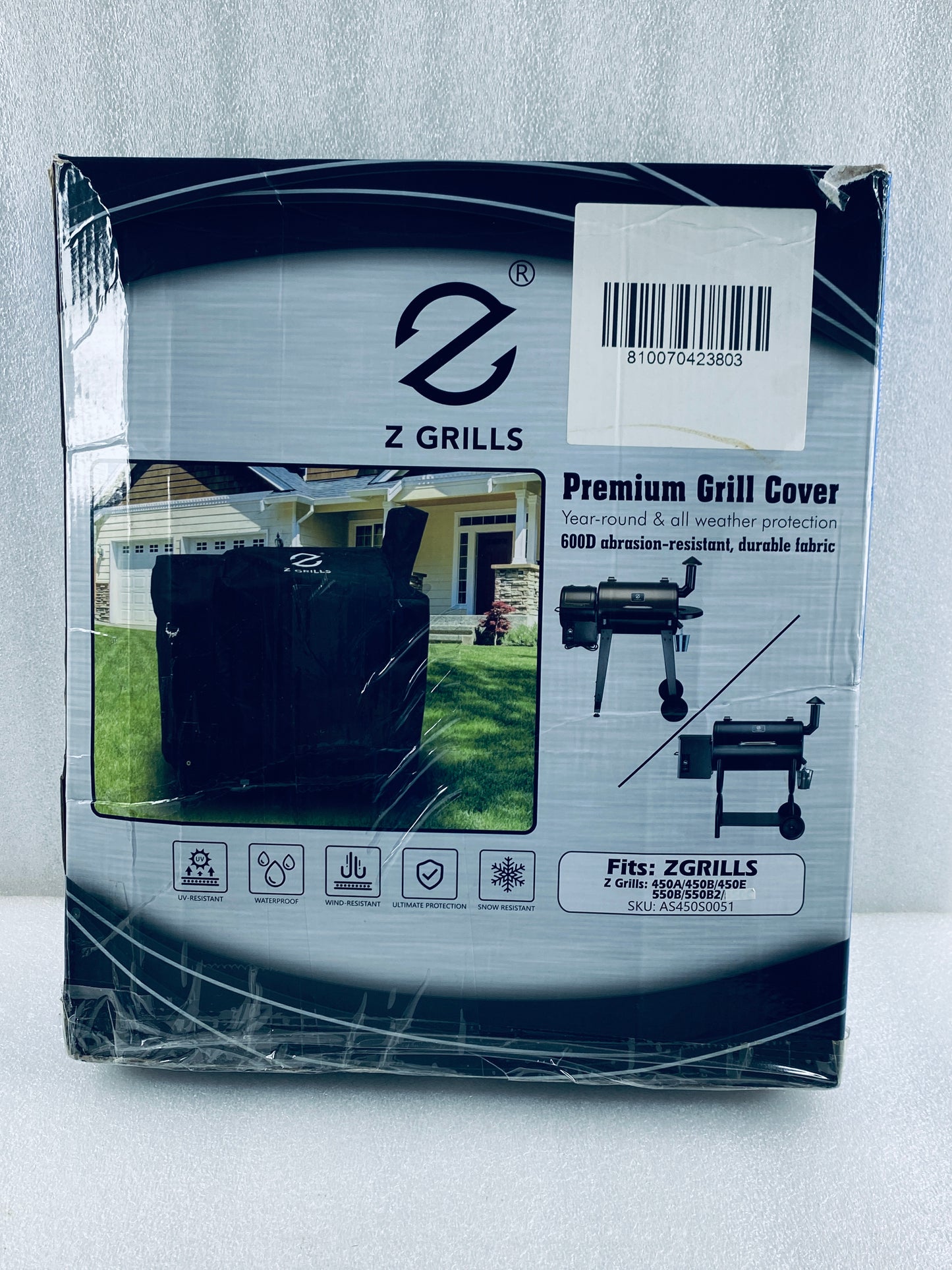 New Open Box Z Grills Black Grill Cover For 450A, 450B, 450E, 550B, 550B2 & 550C