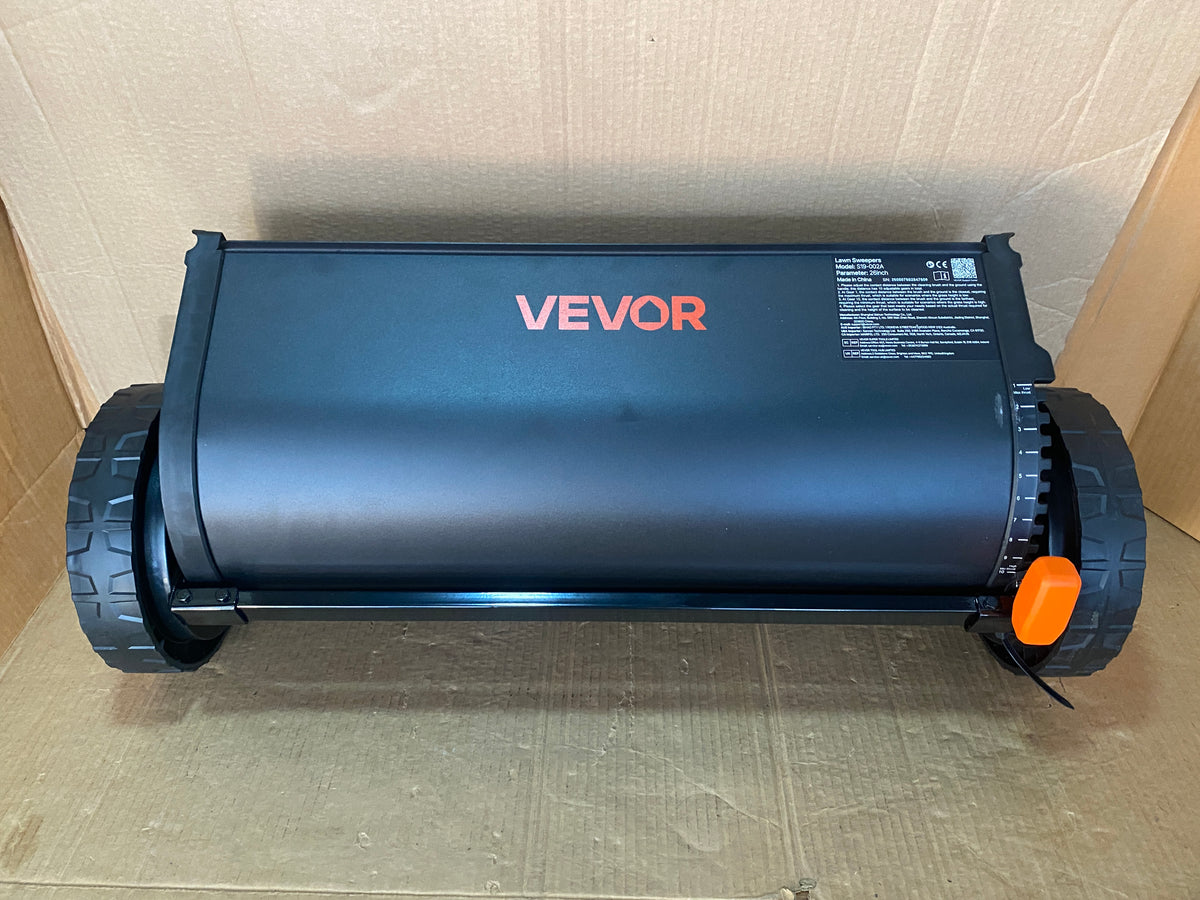 New Other Vevor 21” Push Lawn Sweeper For Leaves & Grass, Black/Orange