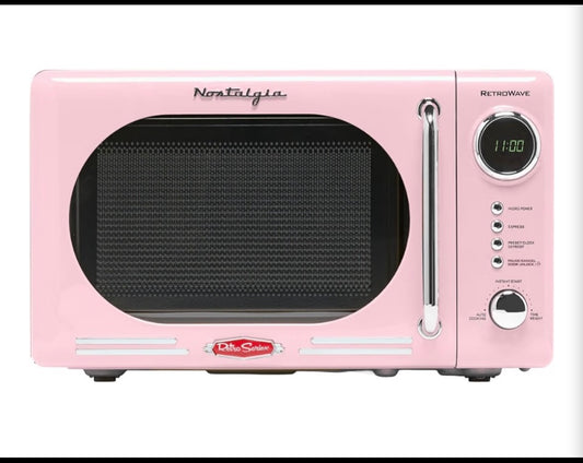 New Other Nostalgia 0.7 Cu. Ft. Retro Microwave, Pink