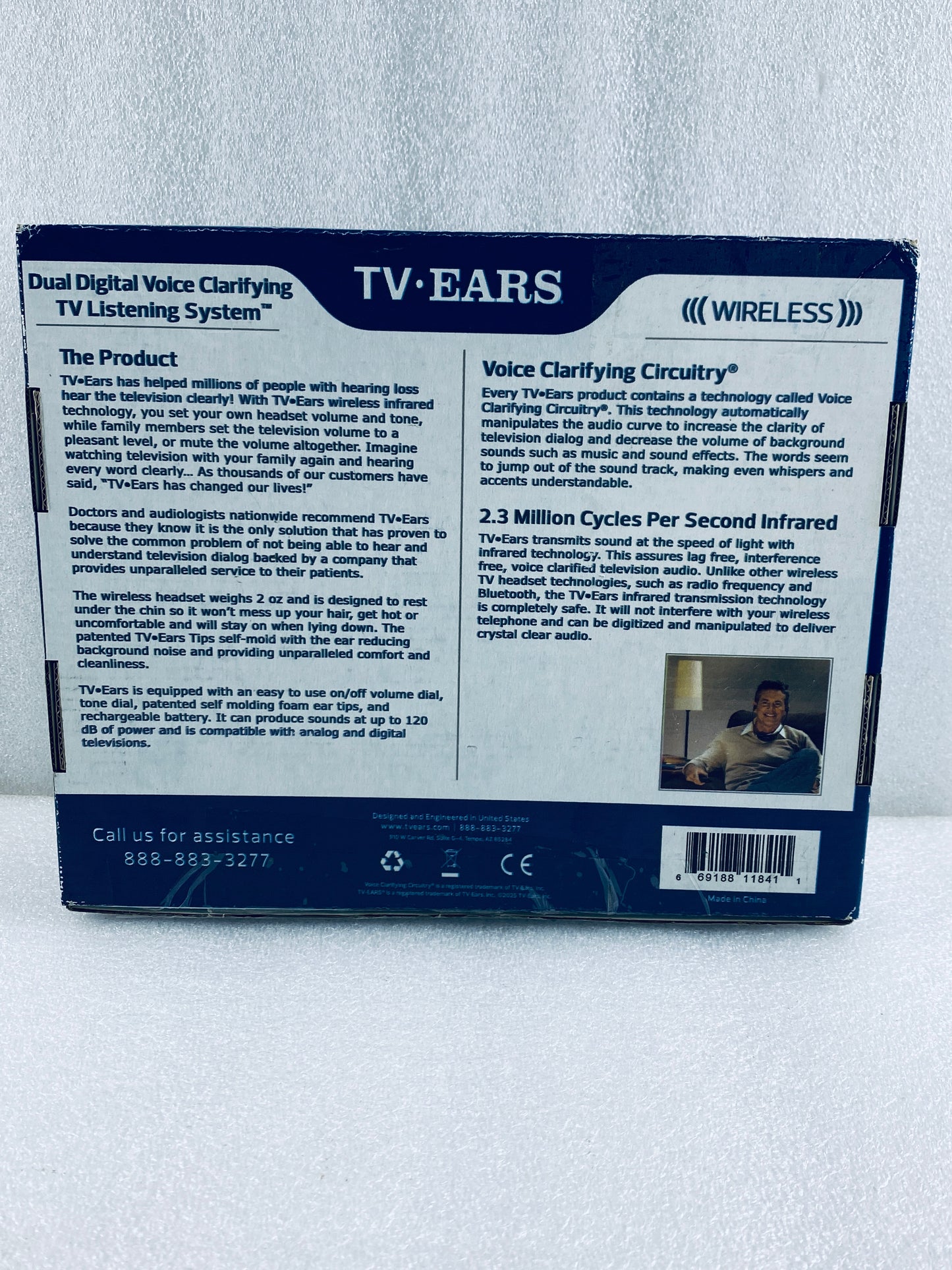 TV EARS 5.0 Dual Digital Wireless Headset System & RF Transmitter, Black