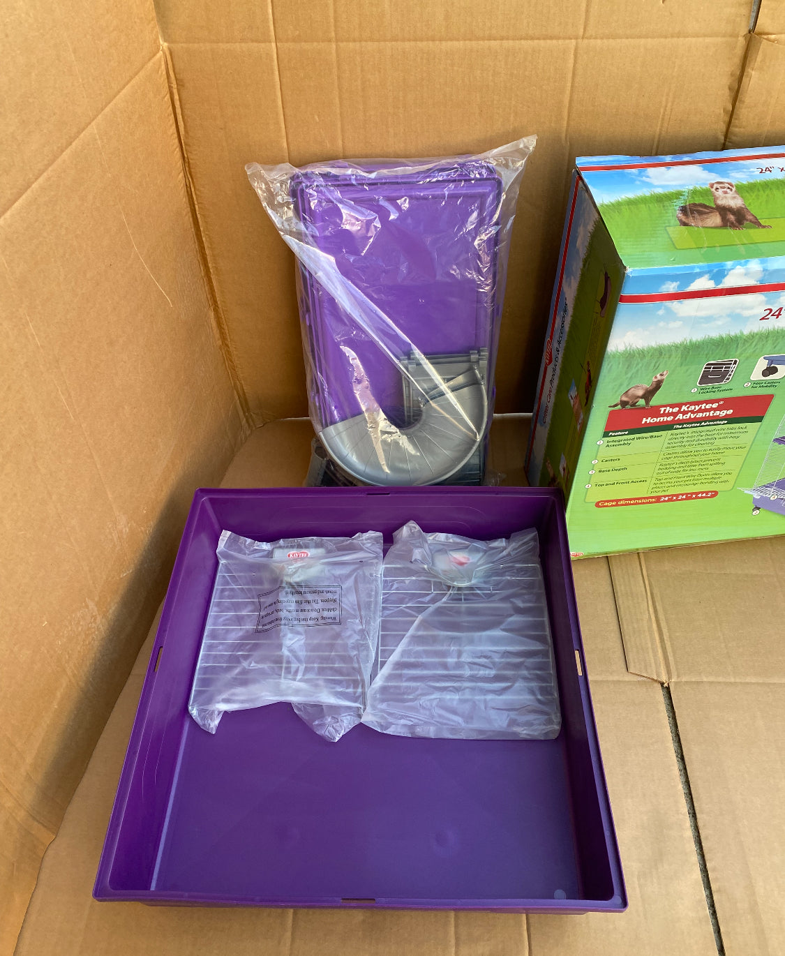 New Kaytee My First Home Multi-Level Habitat With Casters For Pet Ferrets