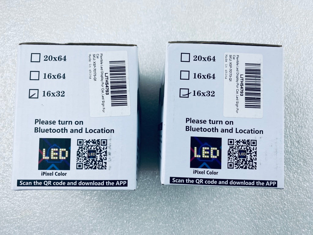 Lot Of 2 - New Flexible LED RGB App Control Screen Matrix Panel, 16x32