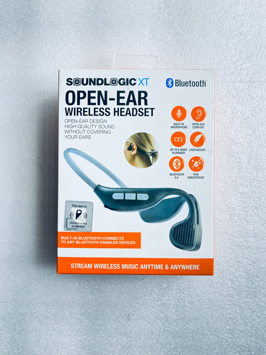 New SoundLogic XT Open Ear Wireless Bluetooth Headset With Built-In Microphone