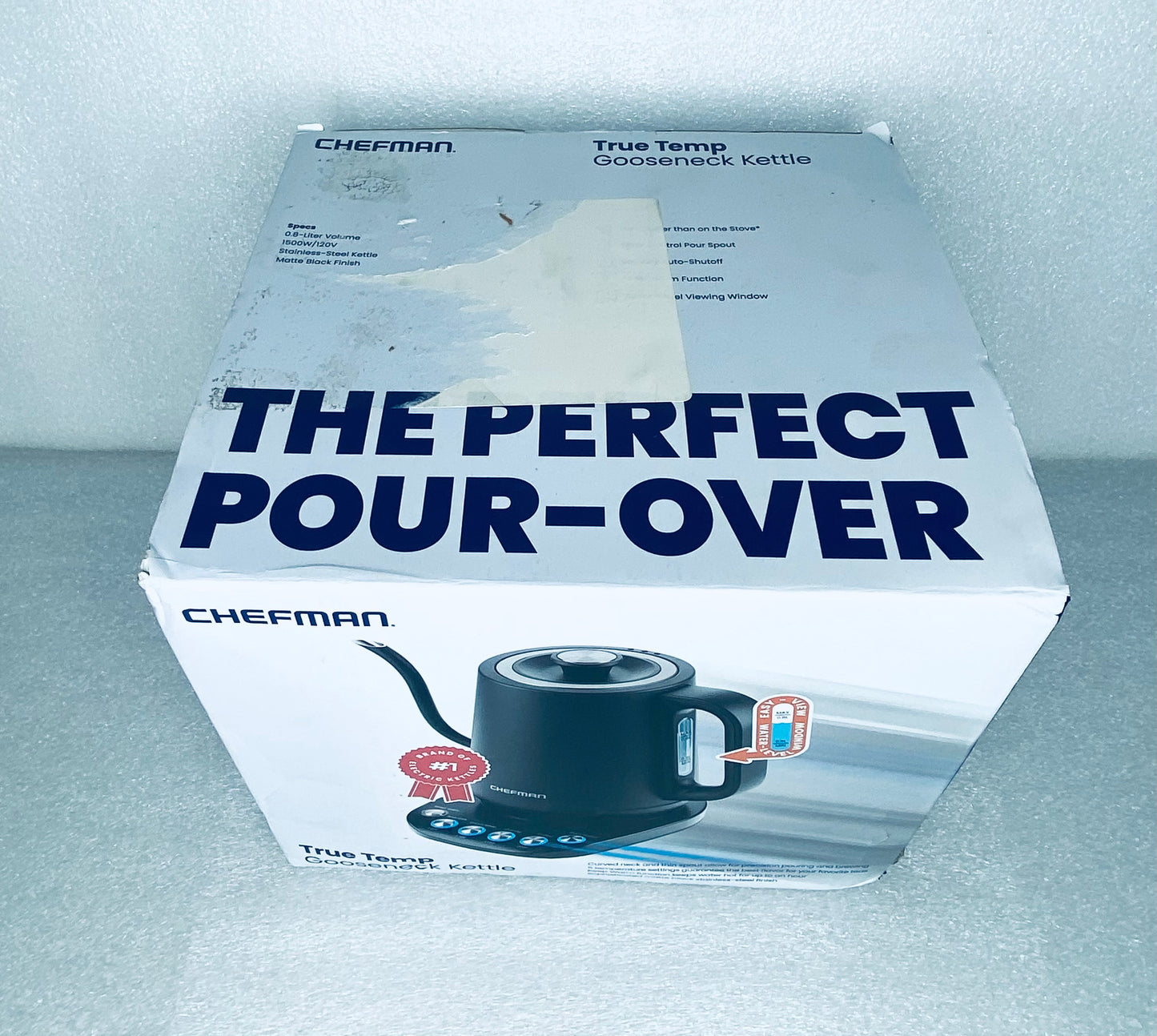 new Other - Chefman True Temp Gooseneck 1500W Kettle Electric, RJ11-GN - (READ)