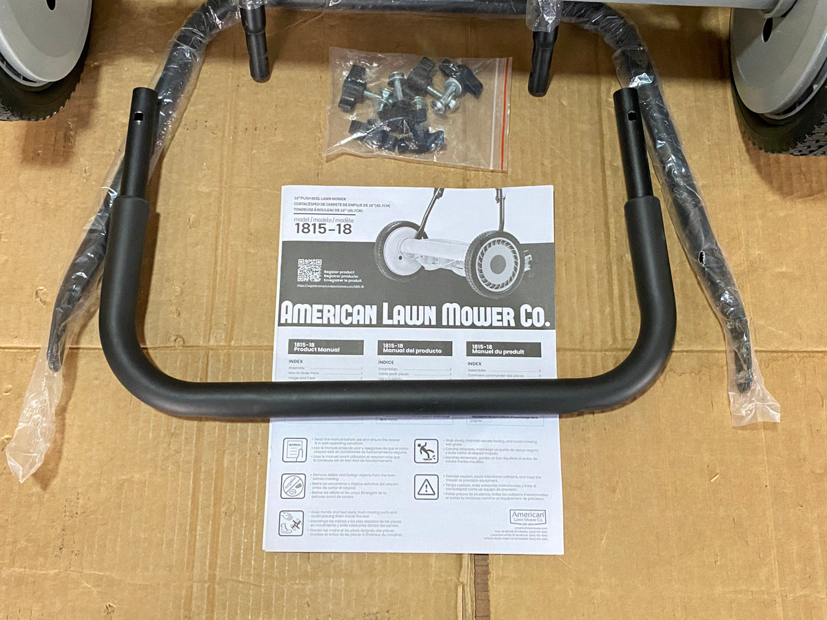 New Other American Lawn Mower 18 Inch 5 Blade Push Reel Lawn Mower, Grey
