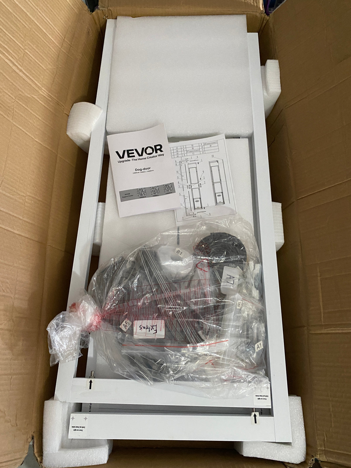New Other VEVOR Dog Door For Sliding Glass Door With 75 7/8" To 80 11/16" Height