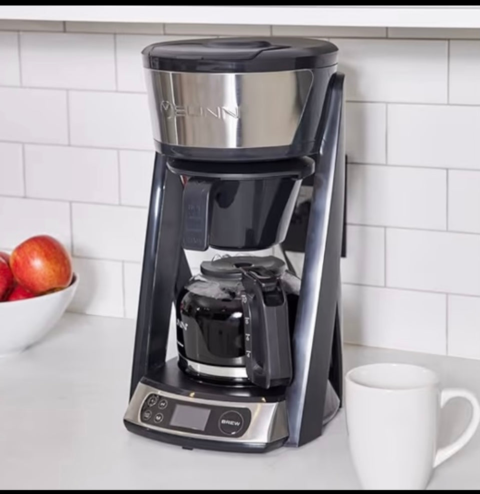 BUNN Heat & Brew Programmable Coffee Maker 10 Cup, Stainless Steel
