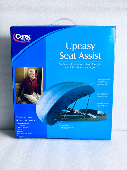 New Other Carex Seat Assist Standard Manual Lifting Cushion Navy Blue, 220lb Max