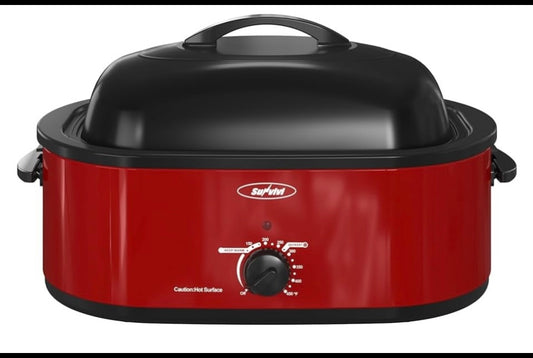 New Sunvivi Classical 20 Quart Roaster Oven ZER001RD-11-SV, Red