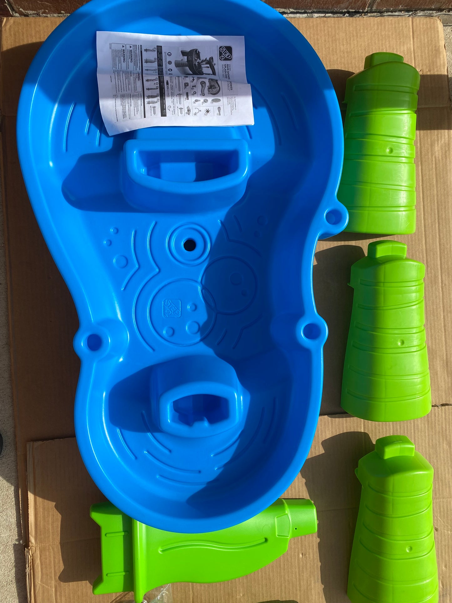 New Other Step2 Rain Showers Splash Pond For Toddlers With Waterfall Tray, Blue