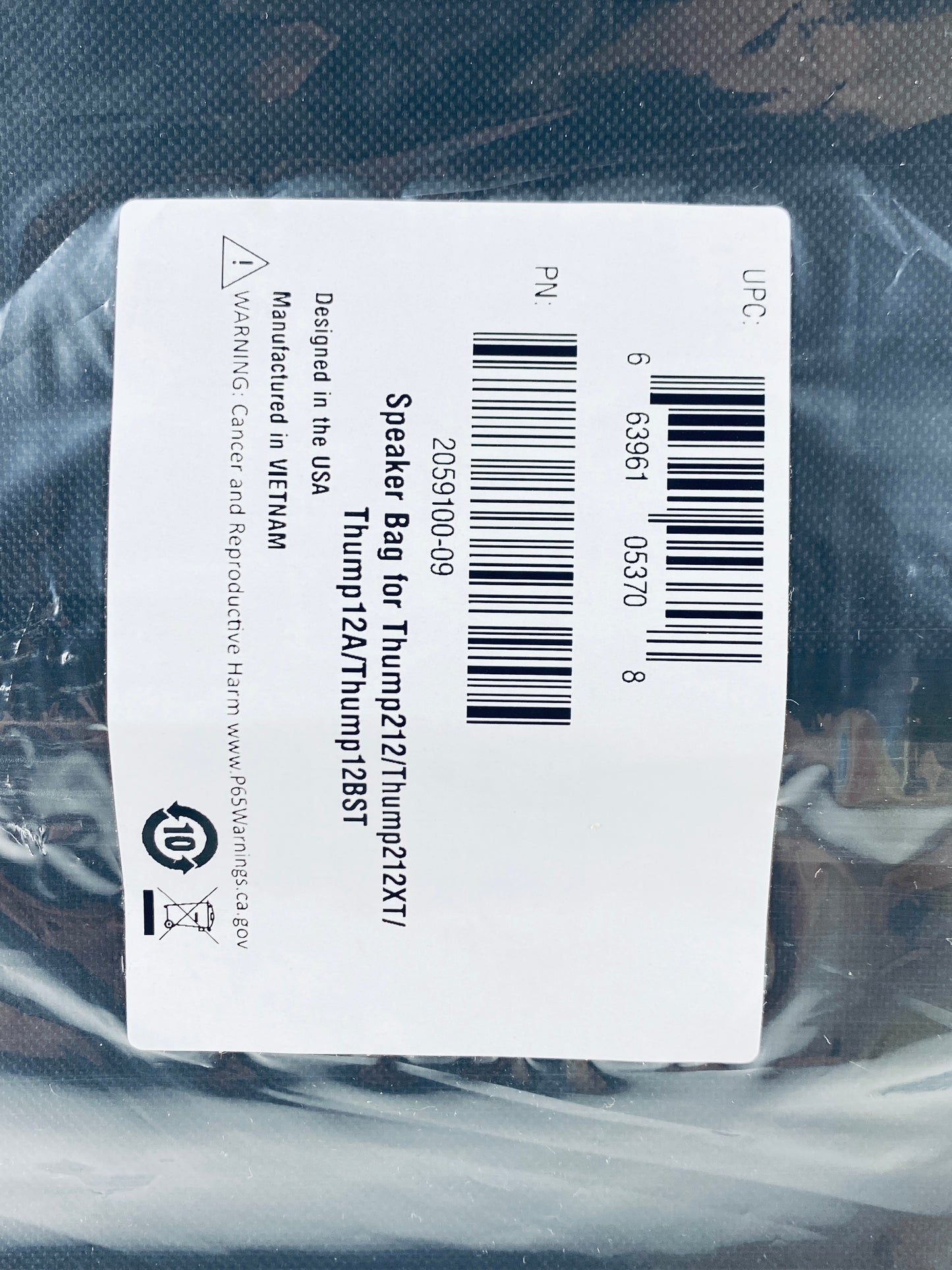 New Mackie Black Speaker Bag For Thump212/Thump212XT/Thump12A/Thump12BST