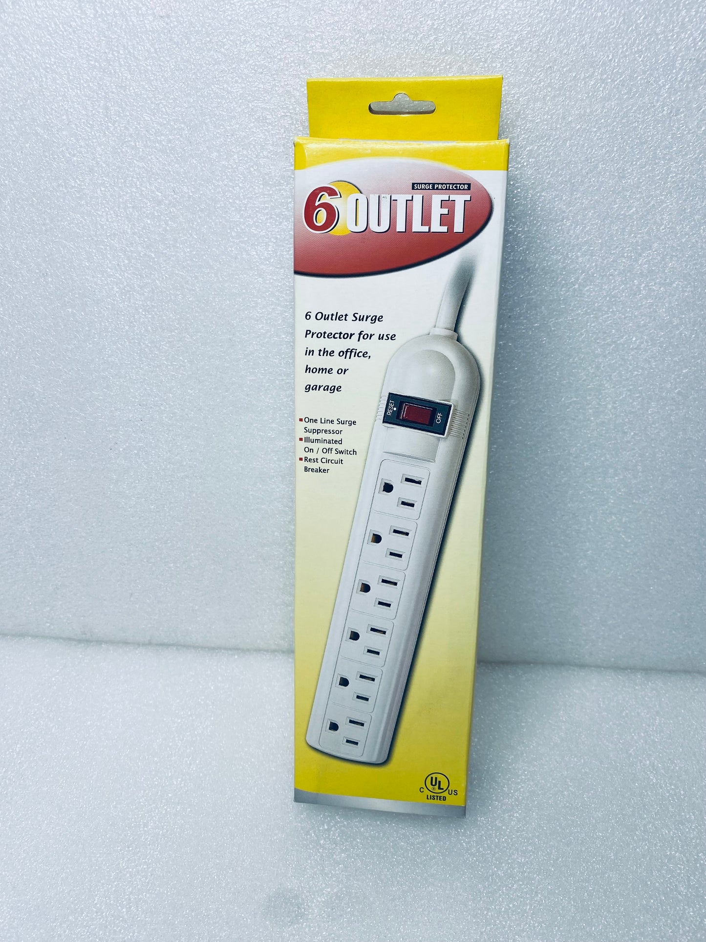#243 - New - 6 Outlet Surge Protector - (AS SHOWN)