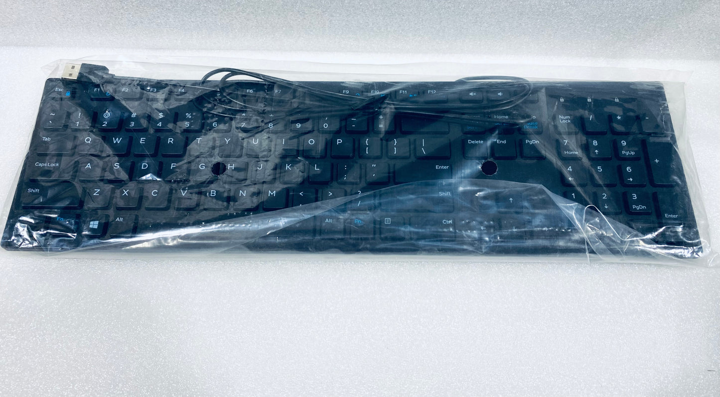 #92 - New Other - Dell Slim Black USB Keyboard, CN-0N6R8G-71581 - (AS SHOWN)
