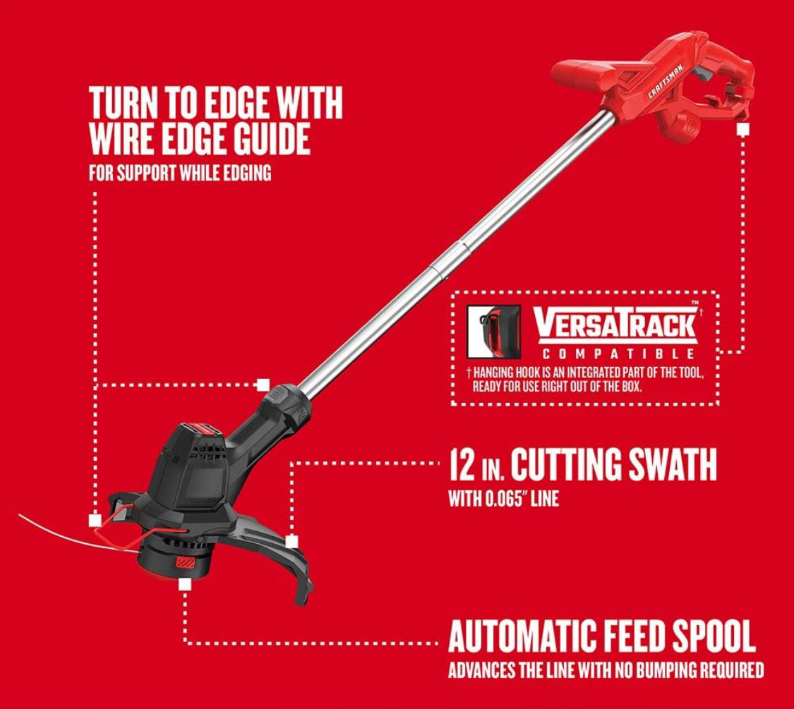 New Other CRAFTSMAN 12" Corded Electric String Trimmer/Edger