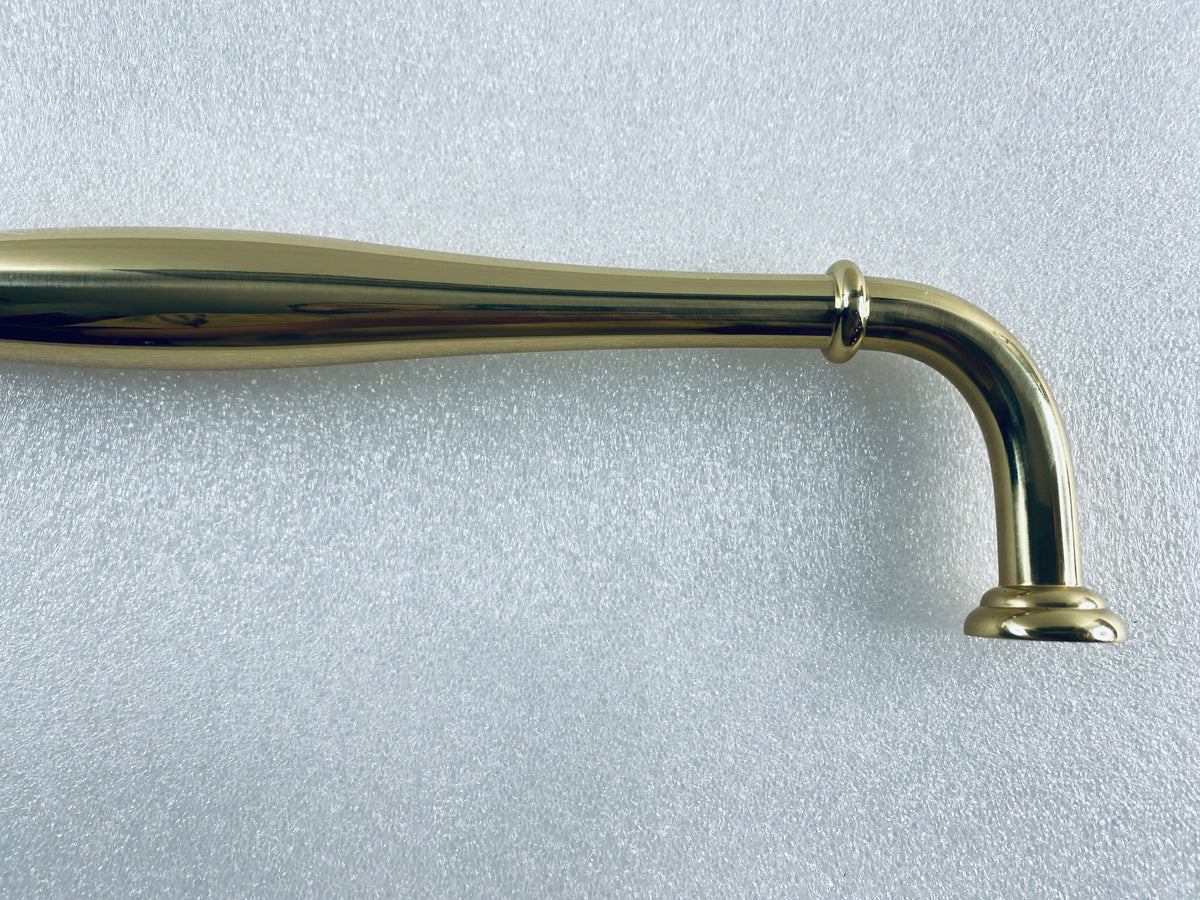 New Open Box Alno Charlie’s Collection 12" Contemporary Pull, Polished Brass