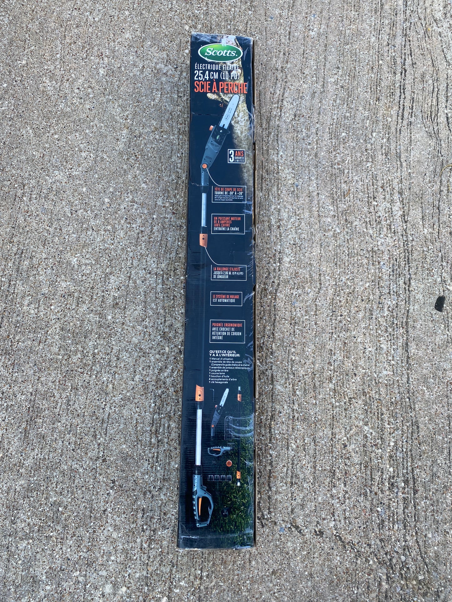 Scotts 10” 8 Amp Corded Adjustable Electric Pole Saw, PS45010S