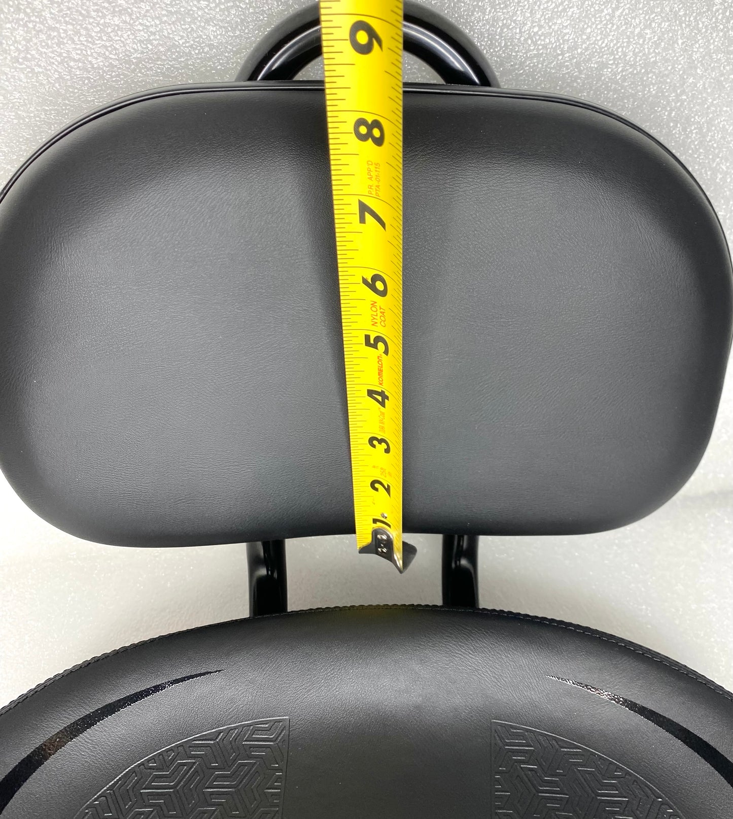 noseless Oversized Universal Bike Saddle Seat With Backrest, Black