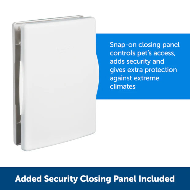New Petsafe White Extreme Weather Large Pet Door, Flap Size 10 1/8” x 16 1/4”