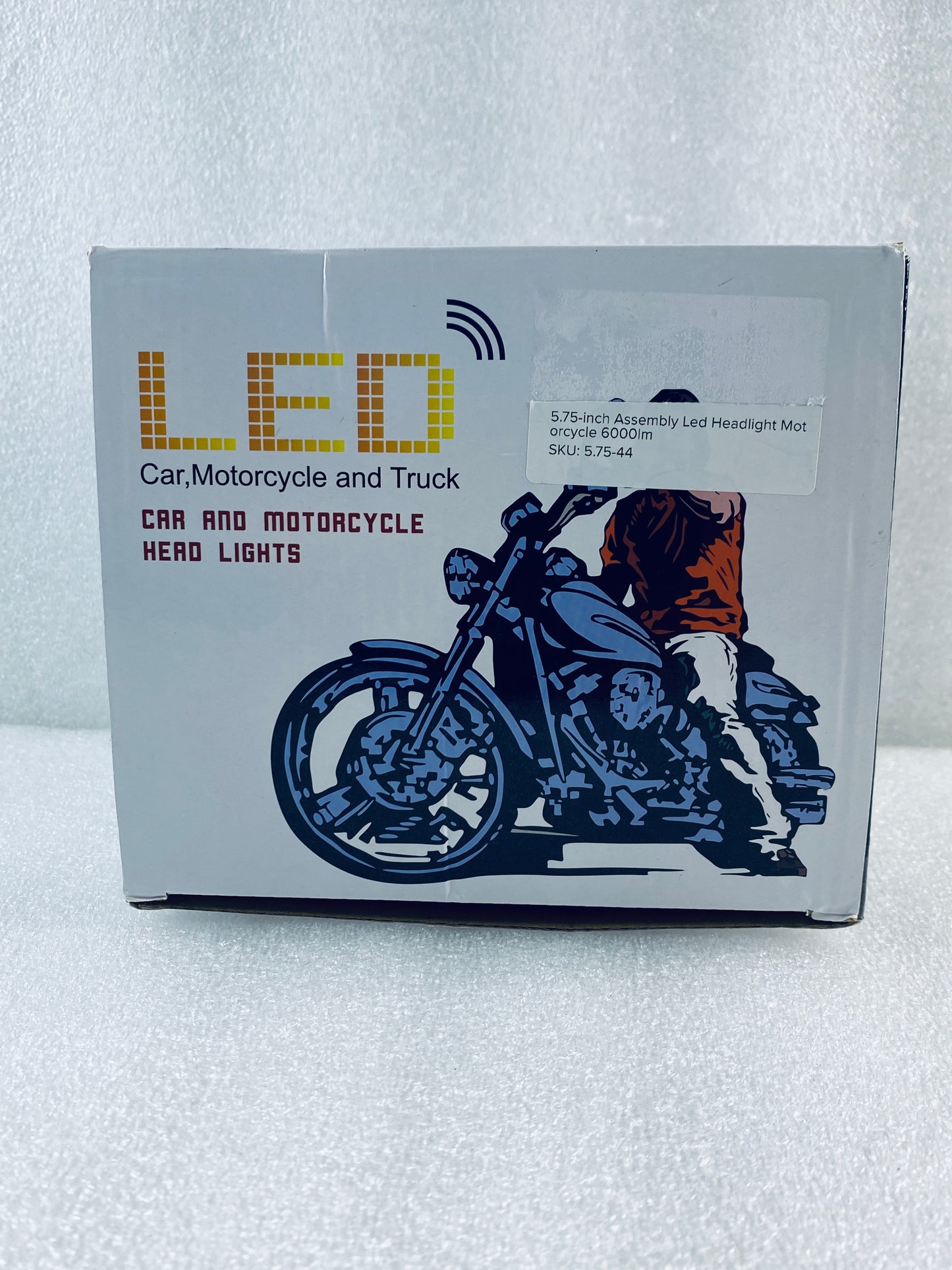 New Other APEBAZY 5.75” Universal 6000 Lumen Motorcycle LED Round Headlight