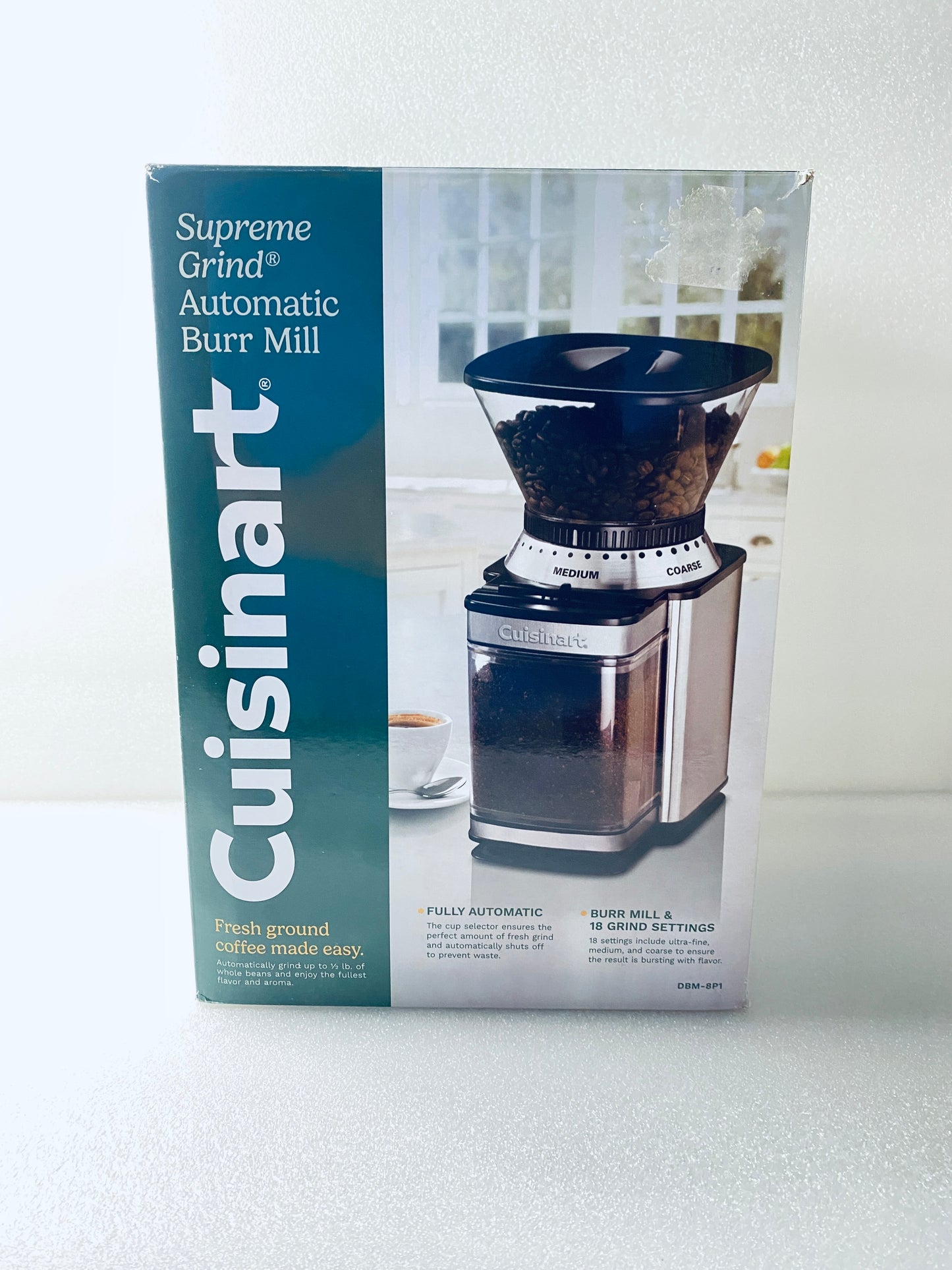 Cuisinart Electric One Touch Automatic Burr Coffee 18 Grind Selector Grinder