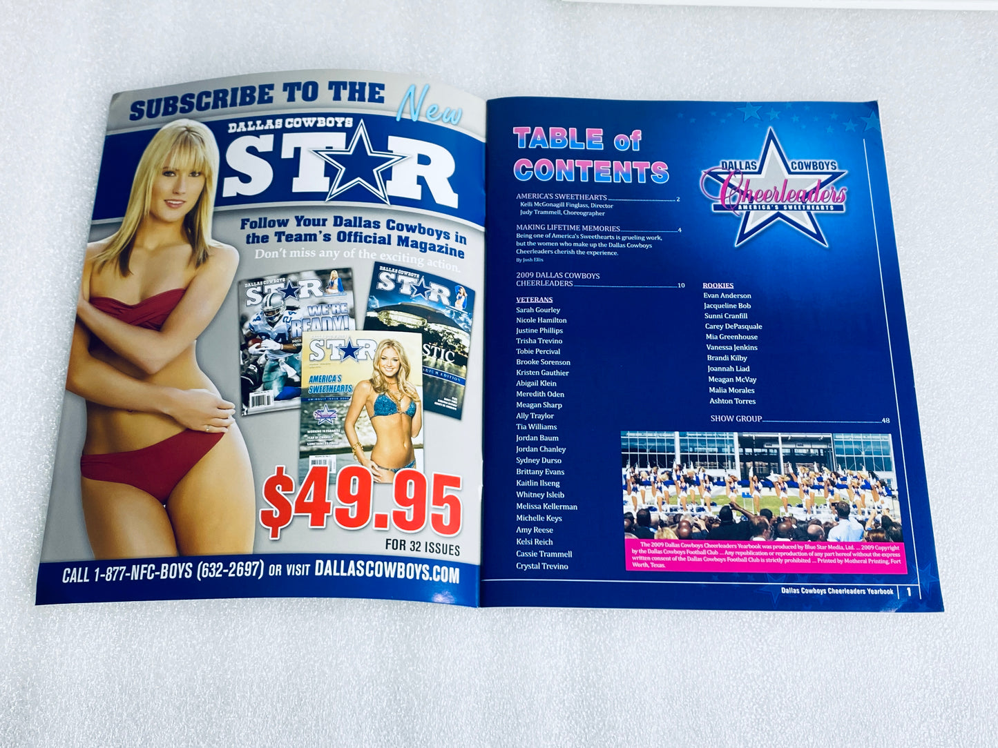 New Other Dallas Cowboys Cheerleaders YearBook America's Sweethearts Sep, 2009