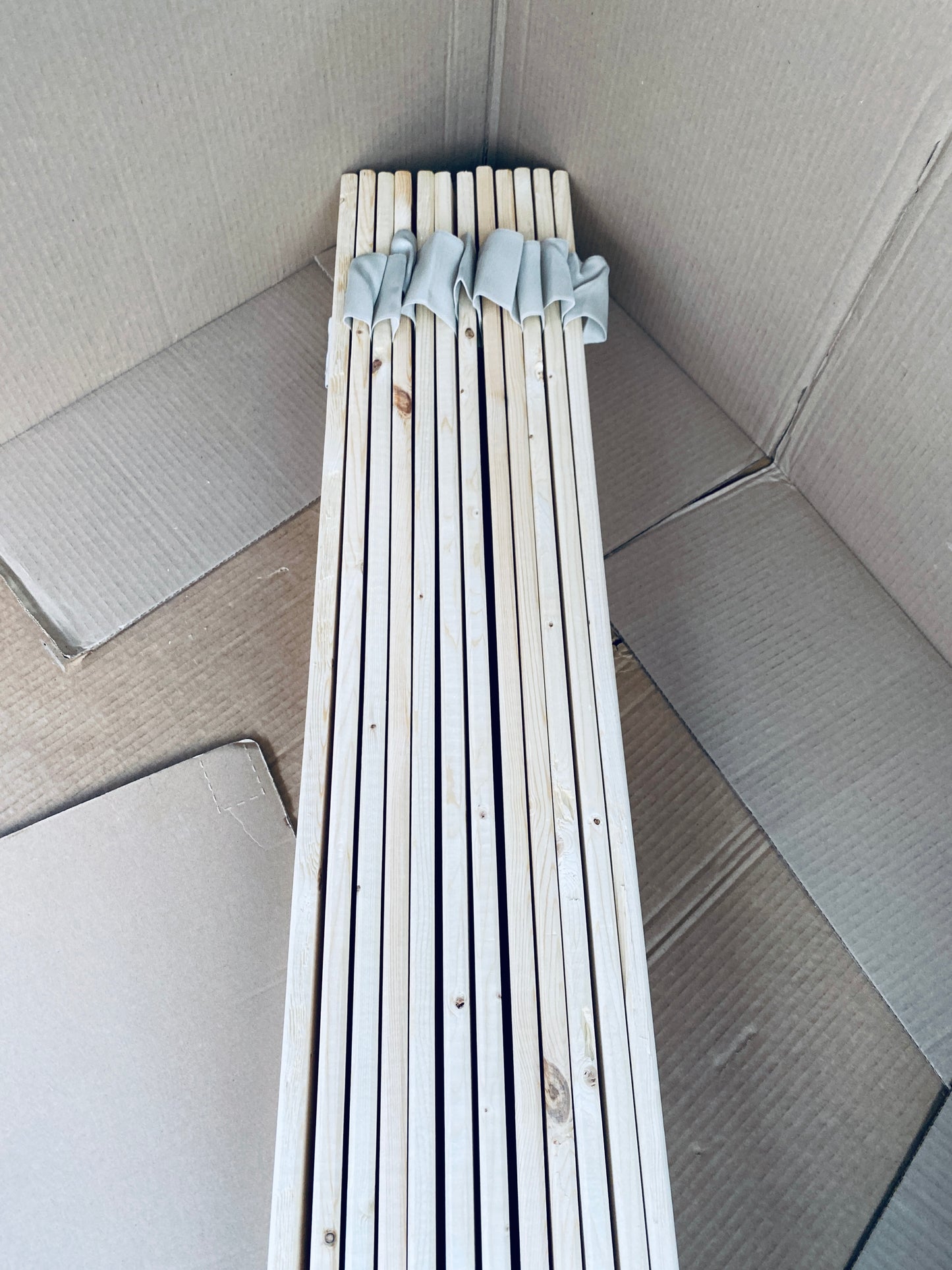 New Other Greaton Horizontal Wooden Board/Bed Slats, 78" x 60.5" x 0.68”