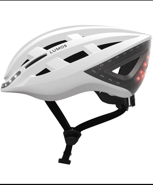 New Other Lumos Kickstart M/L Bluetooth White Smart Bike Helmet With Remote