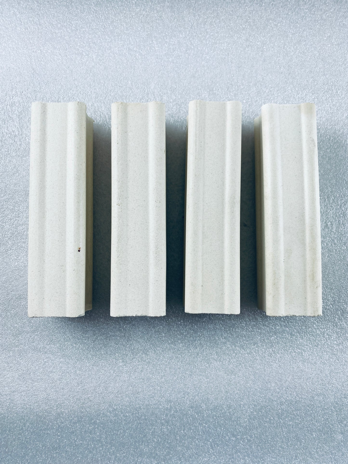Lot Of 4 - Kiln Approx. 6" Tall x 1.5" Wide Squared End Posts