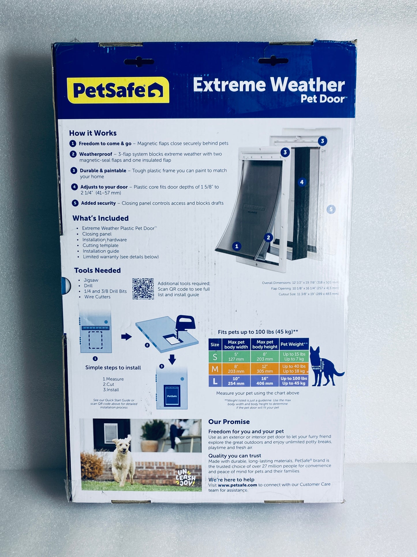 New Other PetSafe Large Extreme Weather Plastic Frame Dog/Cat Door, PPA00-10986