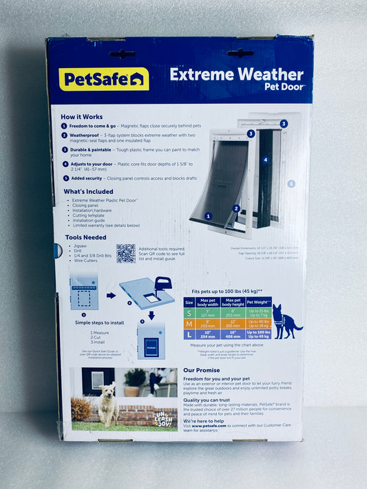 New Other PetSafe Large Extreme Weather Plastic Frame Dog/Cat Door, PPA00-10986