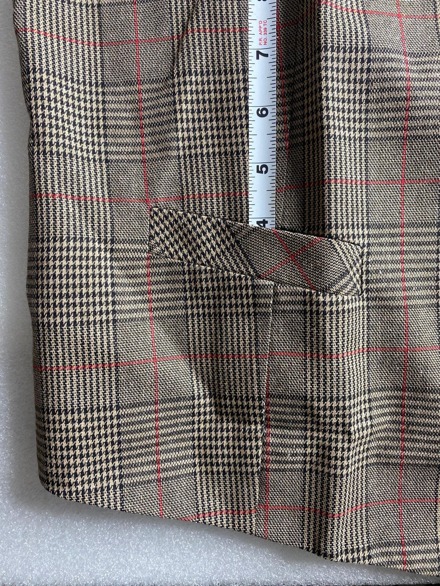 New Cloudstyle Men's Vintage Suit Vest Plaid Tweed Casual Waistcoat Marron 2XL