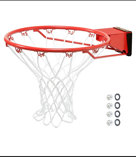 New Other Silverback Standard Breakaway Rim With Nylon Net, Orange