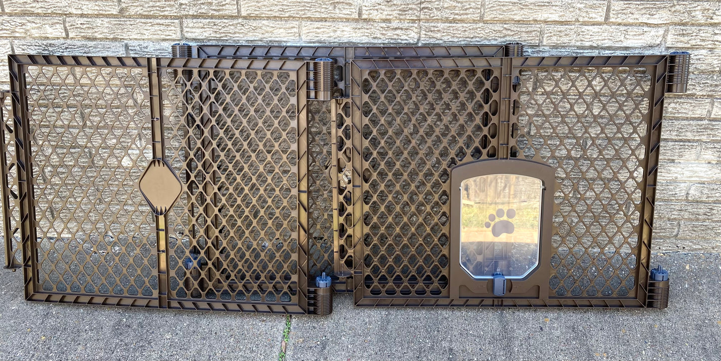 new Other - MyPet Petyard Passage 4 Panel In/Outdoor Folding Dog Playpen, Brown