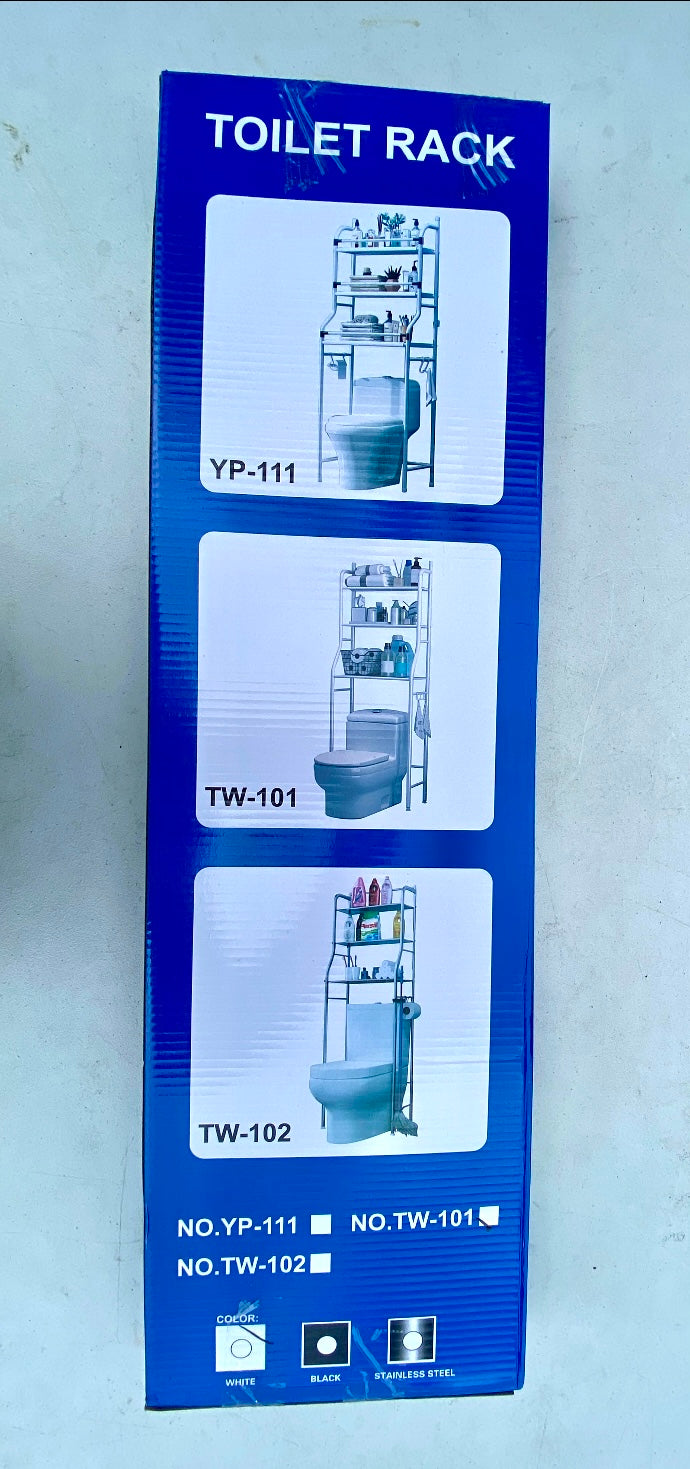 New 3 Tier Over The Toilet Storage Rack Shelf Bathroom Organizer, White
