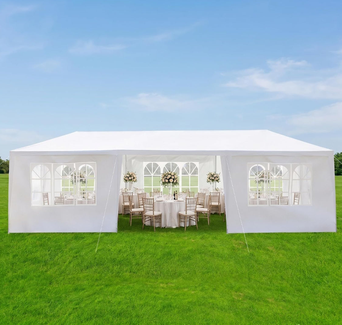 New Other TryGoal 10’ x 30’ Canopy Tent Outdoor Party Tent with Sidewalls, White