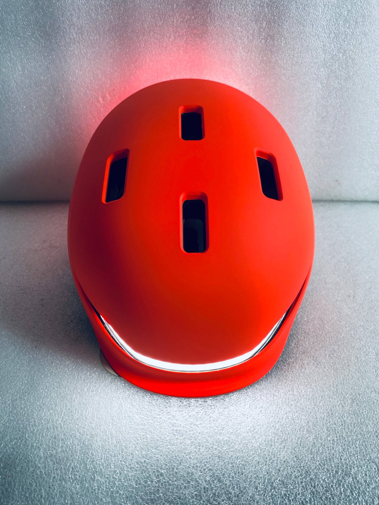 New Other Lumos Matrix Size M/L Bluetooth Fluorescent Red Smart Helmet W/ Remote