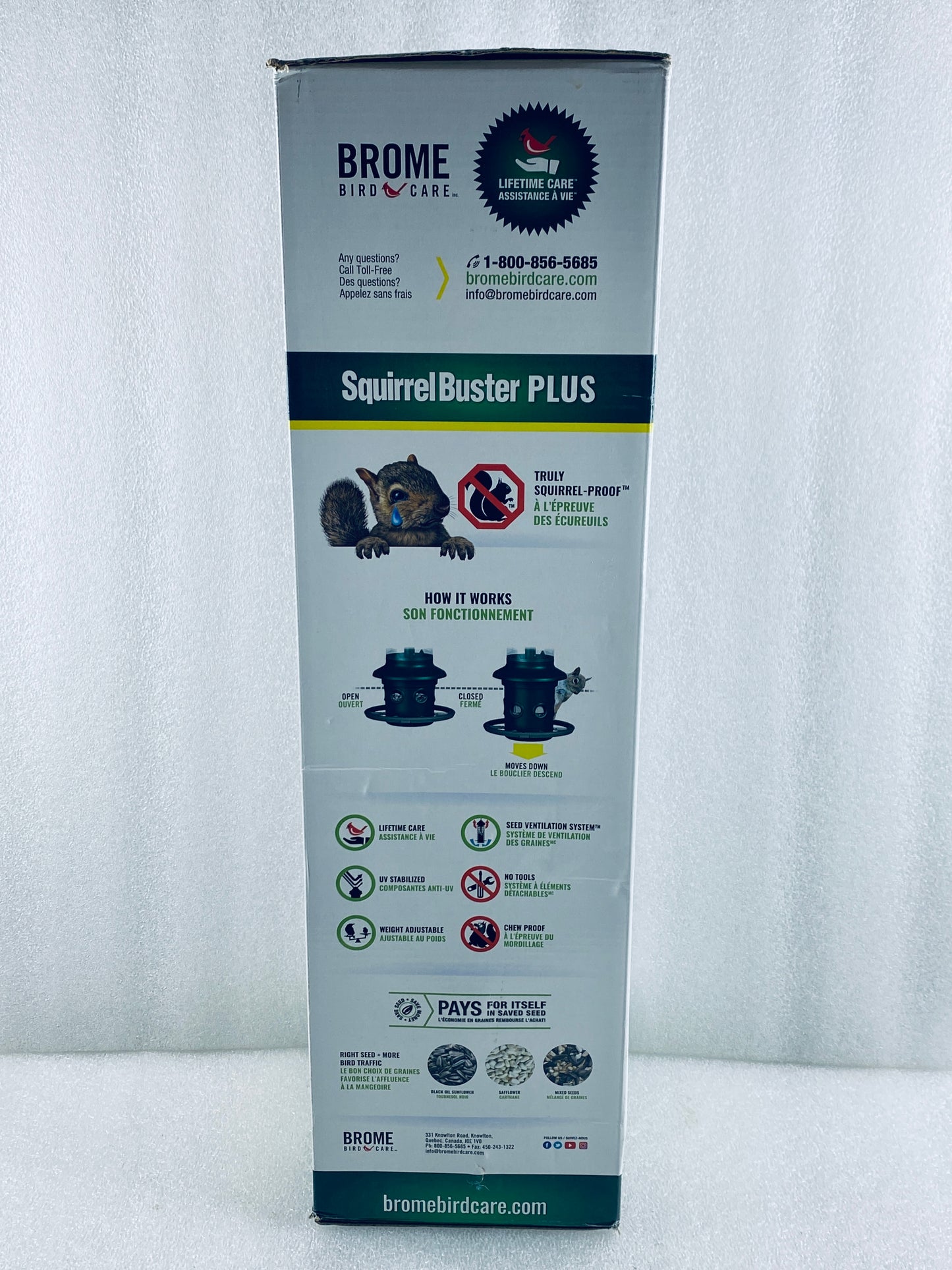 New Other Brome Squirrel Buster Plus Bird Feeder With 5.2lb. Capacity, Green