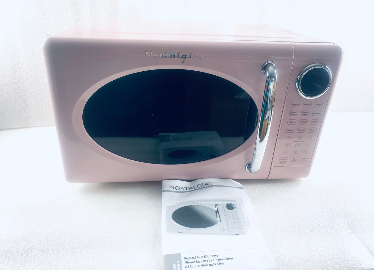 New Other Nostalgia 0.7 Cu. Ft. Retro Microwave, Pink