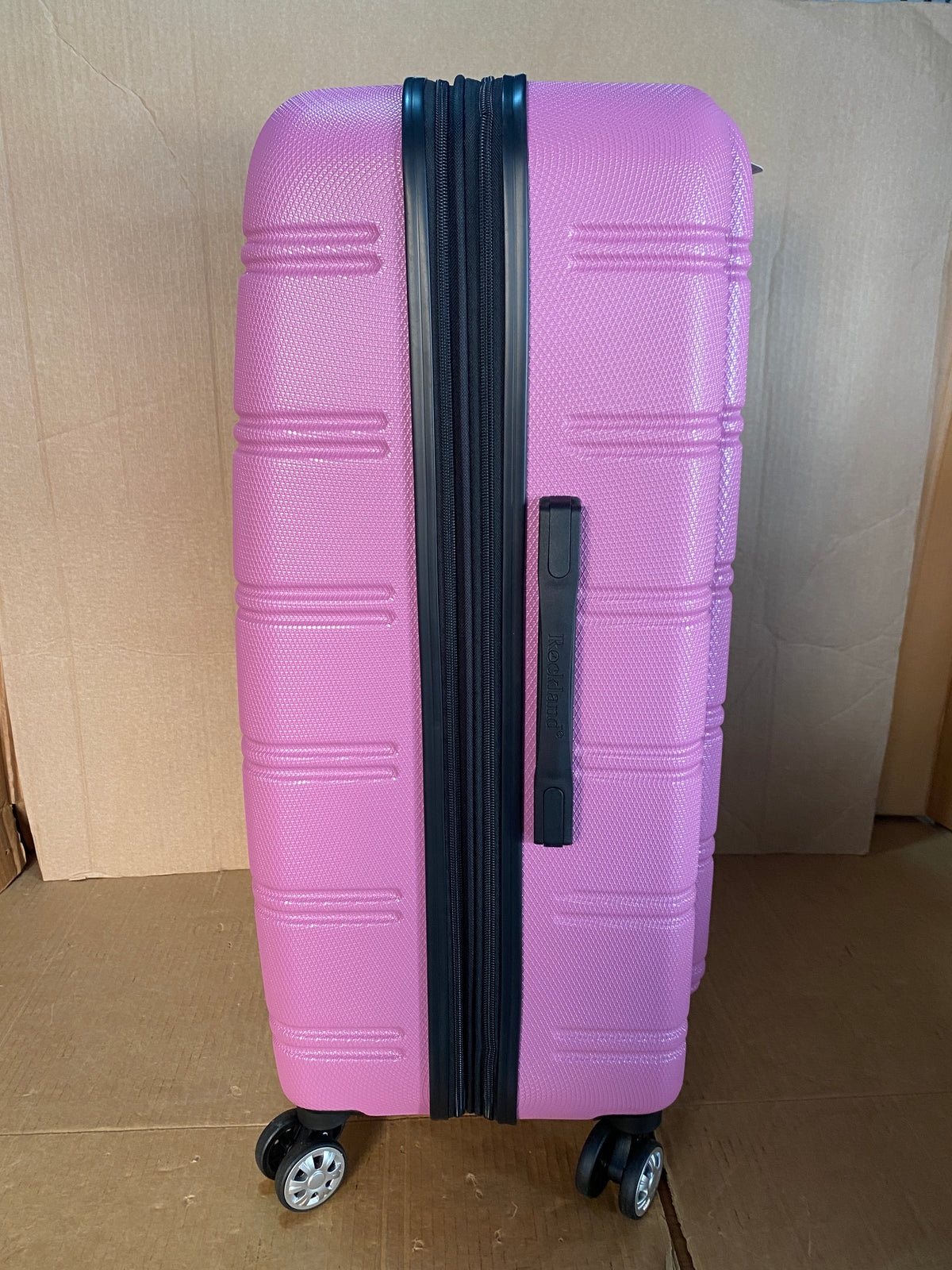 Set Of 3 - New Open Box Rockland Melbourne Expandable Spinner Wheel Luggage Set