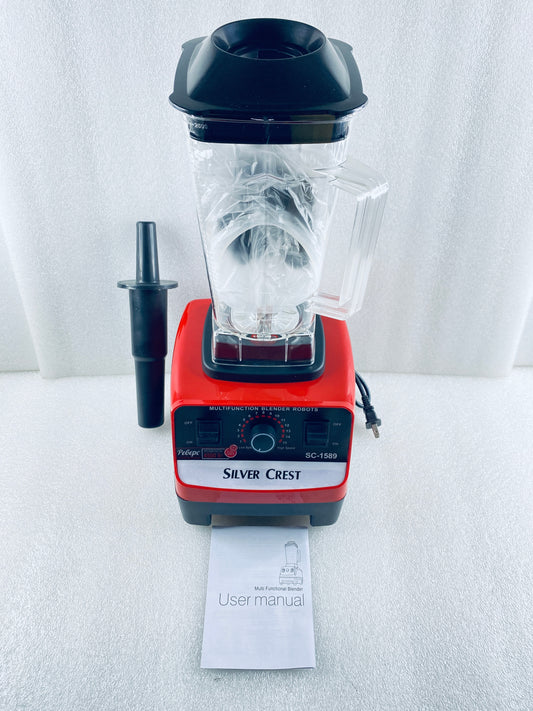 New Other Silver Crest Hi-Performance Power Blender W/ 8 Blades, Red/Black