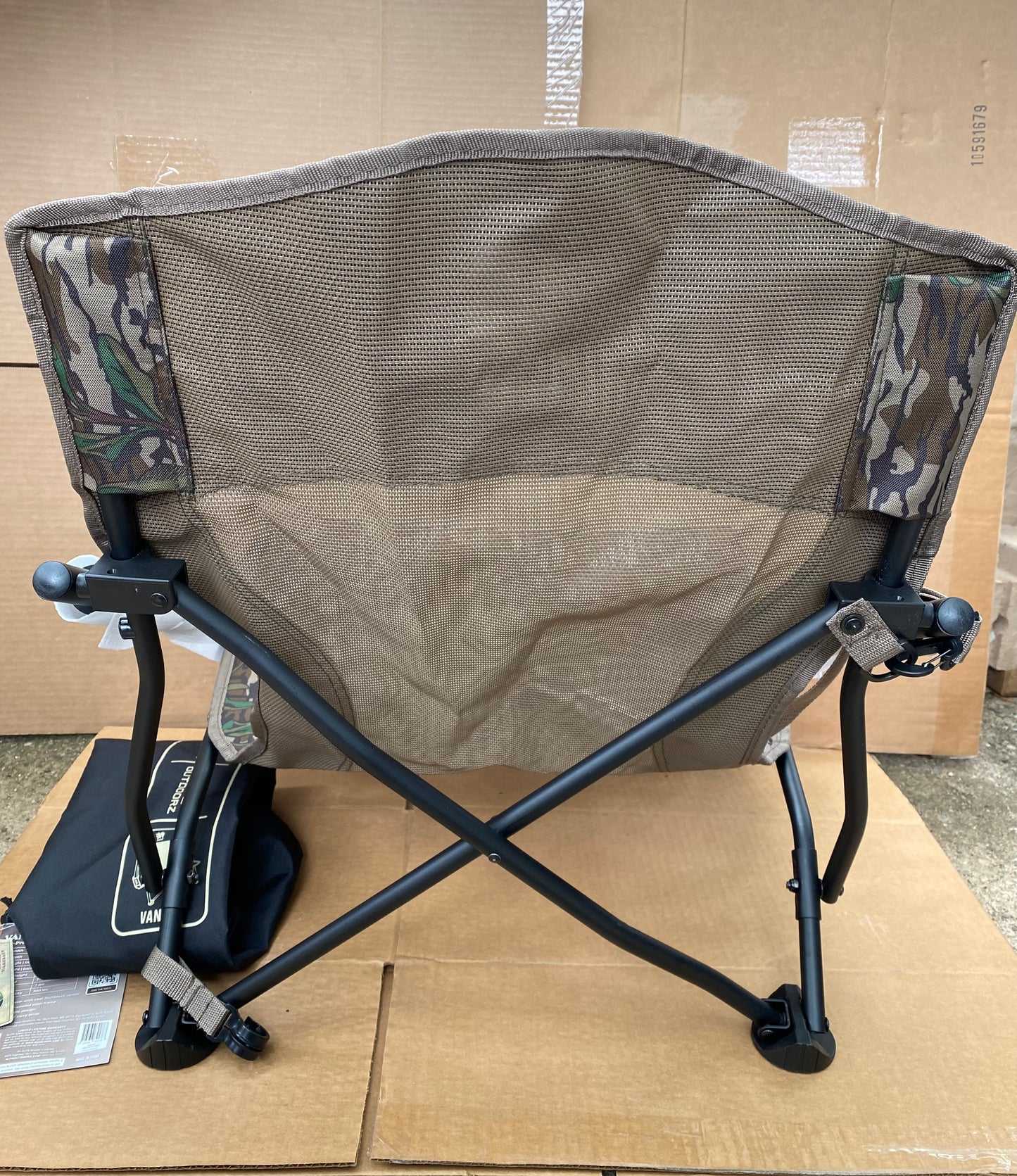 New Other NWTF Vanish Low Profile Outdoor Turkey Chair With Carrying Bag, Camo