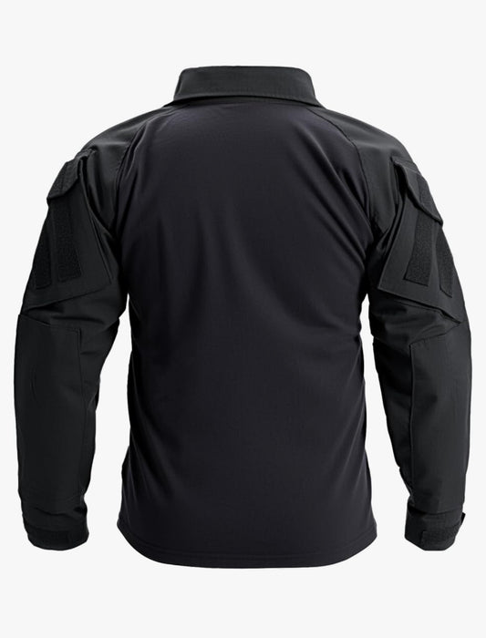 New IDOGEAR Men G3 Tactical Combat Long Sleeve Shirt With Elbow Pads, Black