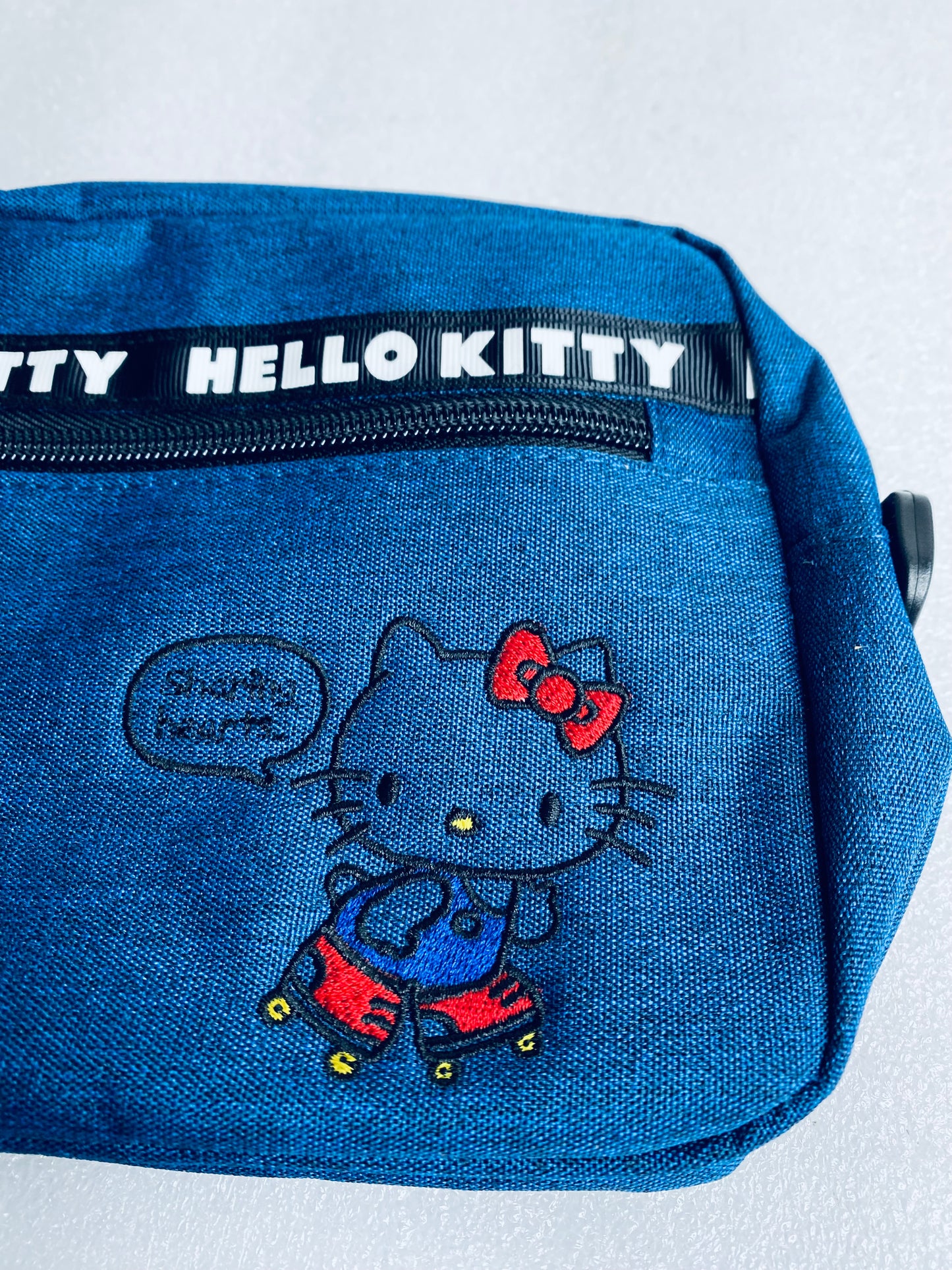 New Sanrio Hello Kitty Sacoche Navy Blue Shoulder Messenger Bag, 9.4"x5.9"x2.4"