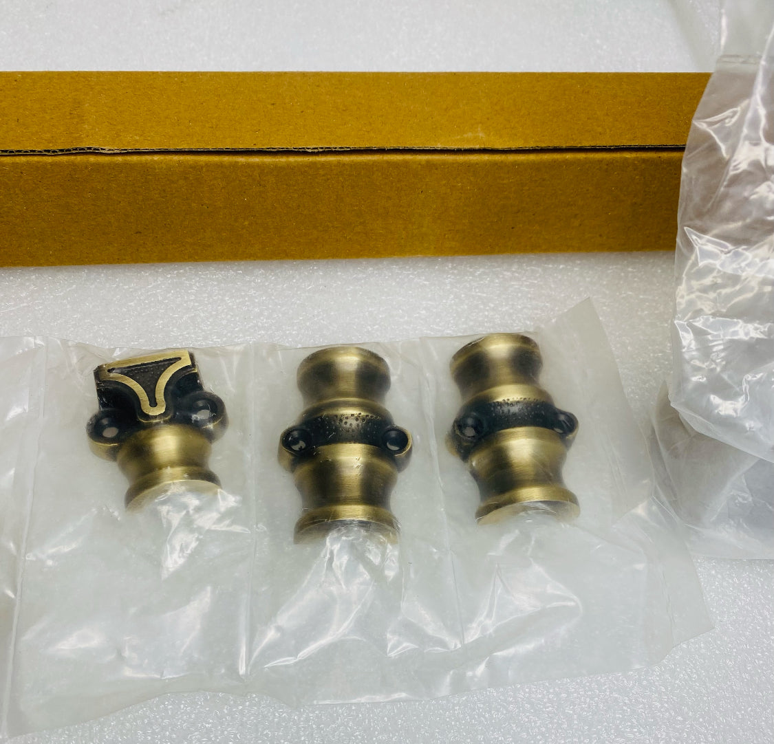 New Signature Hardware Corabel Brass Window Cremone Bolt, Antique Brass